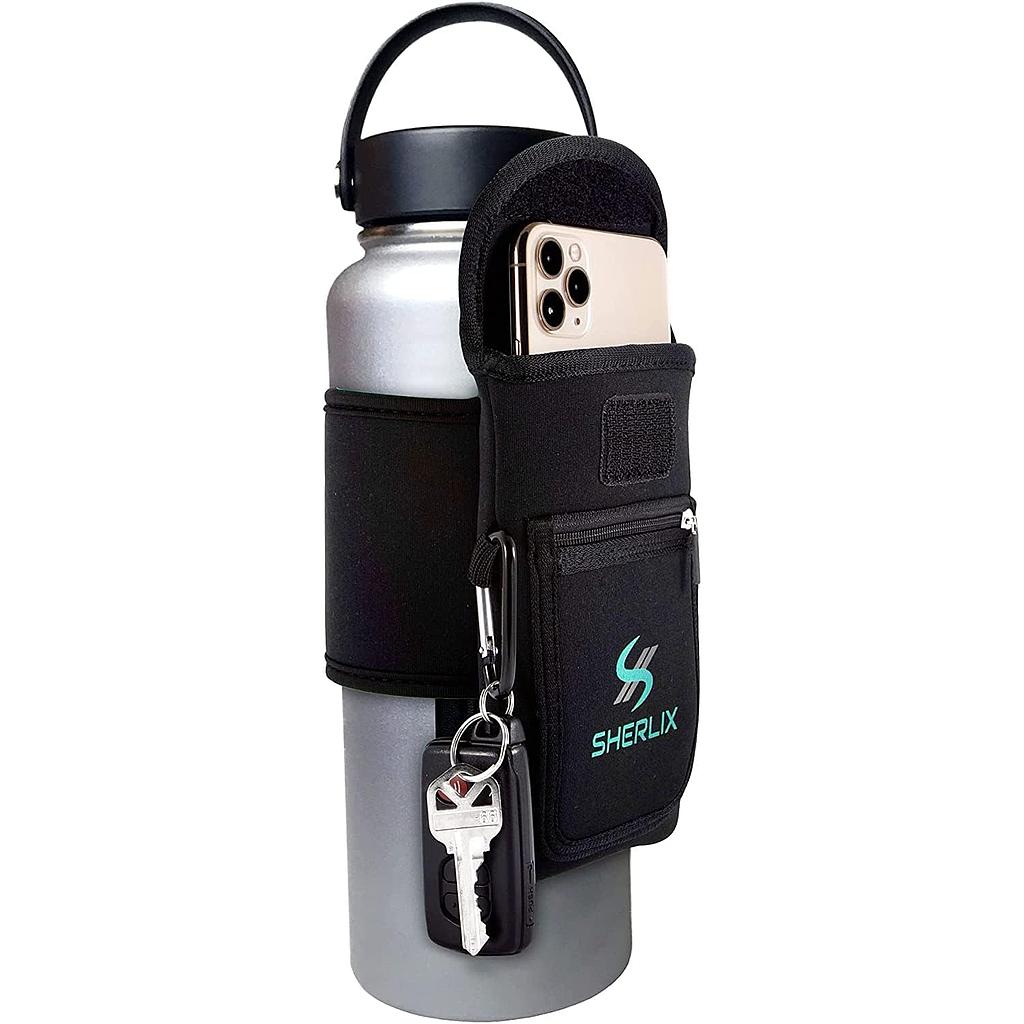 BOTTLE WITH PHONE HOLDER